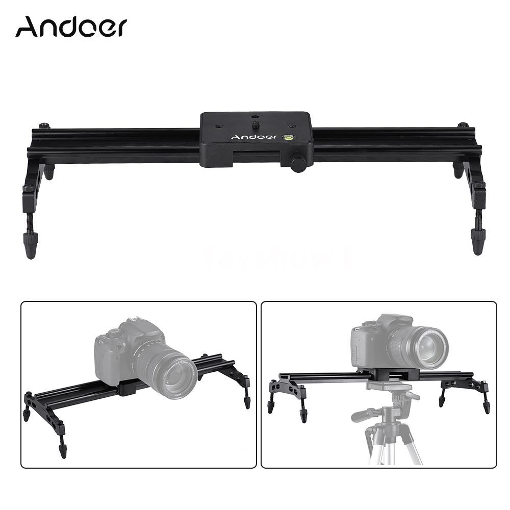 Hệ thống rãnh trượt chắc chắn bằng hợp kim nhôm Andoer cho máy ảnh 40cm/ 15.7in tài trọng tối đa 6kg/ 1.3lb