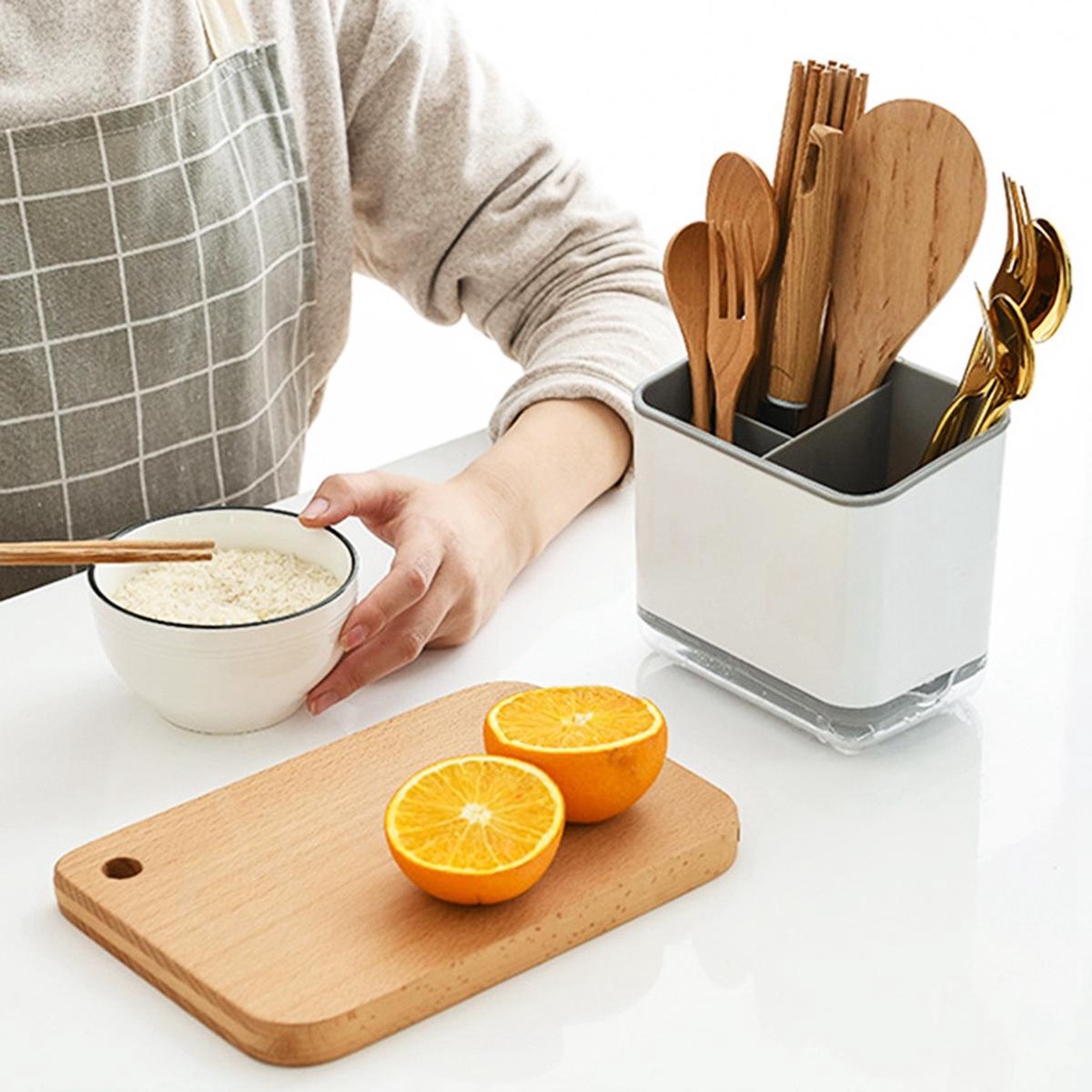 Ống Đựng Muỗng Đũa Ráo Nước Tiện Dụng Cho Nhà Bếp