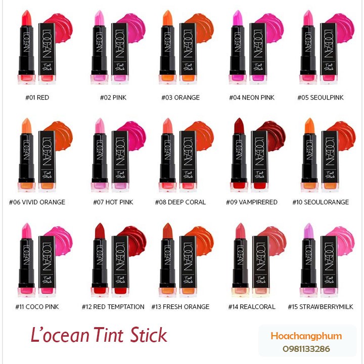 🌻 🌻 Son Mềm Môi L'ocean Tint Stick - Full màu - giữ ẩm làm mèm môi 🌻 🌻 | BigBuy360 - bigbuy360.vn