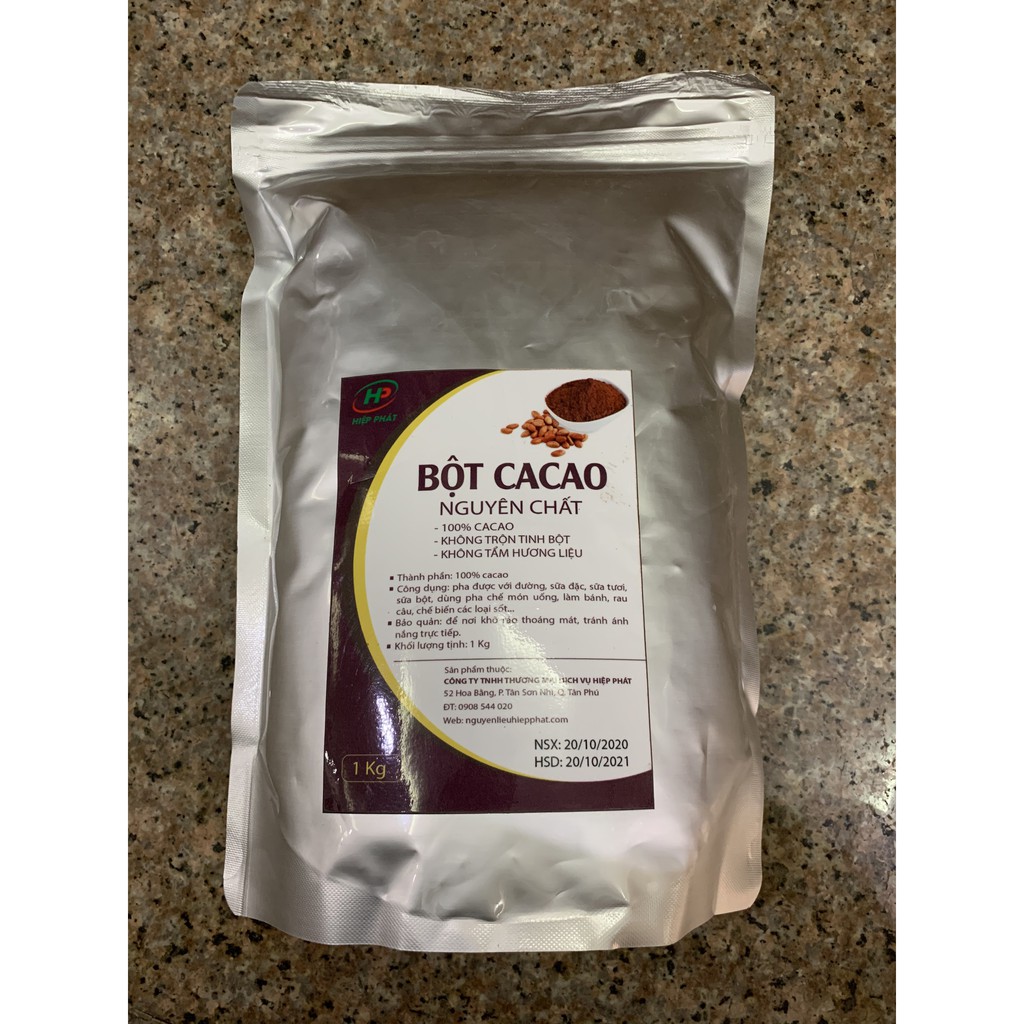 Bột cacao nguyên chất HIỆP PHÁT -  [NGUYÊN CHẤT TRỌN VỊ] - 1Kg - SP000750 - Nguyên liệu pha chế trà sữa HIỆP PHÁT