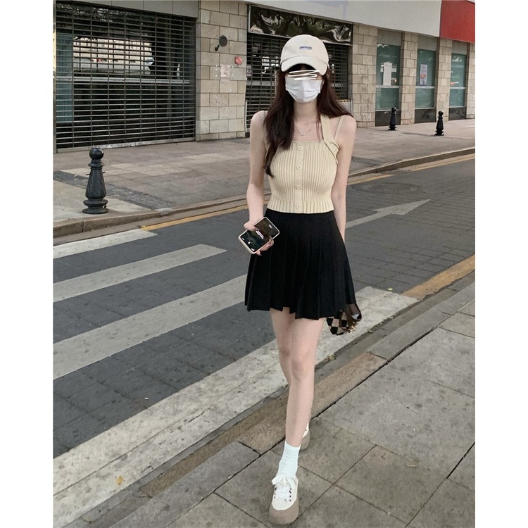 Áo Bra Nữ Cotton Len Tăm Co Dãn Tôn Dáng Gợi Cảm Kiểu Dáng Tiểu Thư Phong Cách Hàn Quốc 56046
