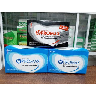 Khẩu trang y tế 4 lớp siêu mịn ht Promax (hộp 50c)