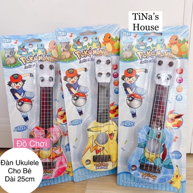 Đàn Guitar / Ghita Đồ Chơi Cho Bé, Đồ Chơi Đàn Ukulele Cho Bé Bằng Nhựa Abs Cao Cấp Với Thiết Kế Nhiều Màu Sắc Dễ Thương