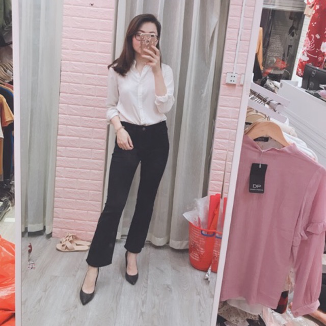 Quần jeans ống vẩy đẹp hết nấc