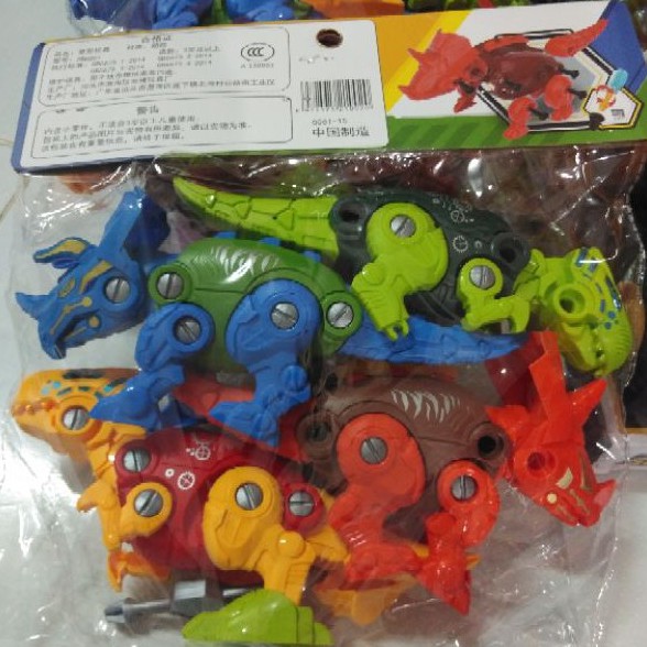 Set 4 khủng long cỡ lớn tháo lắp ráp thông minh giúp bé phát triển tư duy