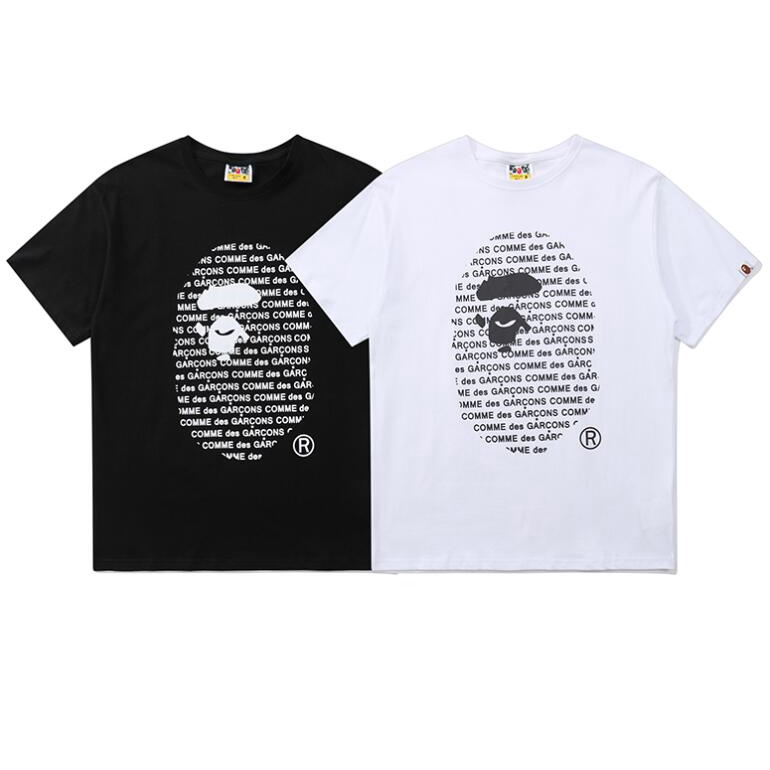 Bape Áo Thun Tay Ngắn Chất Liệu Cotton In Họa Tiết Thời Trang Cho Nam Và Nữ