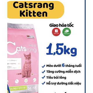 Hạt CATSRANG KITTEN cho mèo con & mèo mẹ mang thai bao 1,5kg