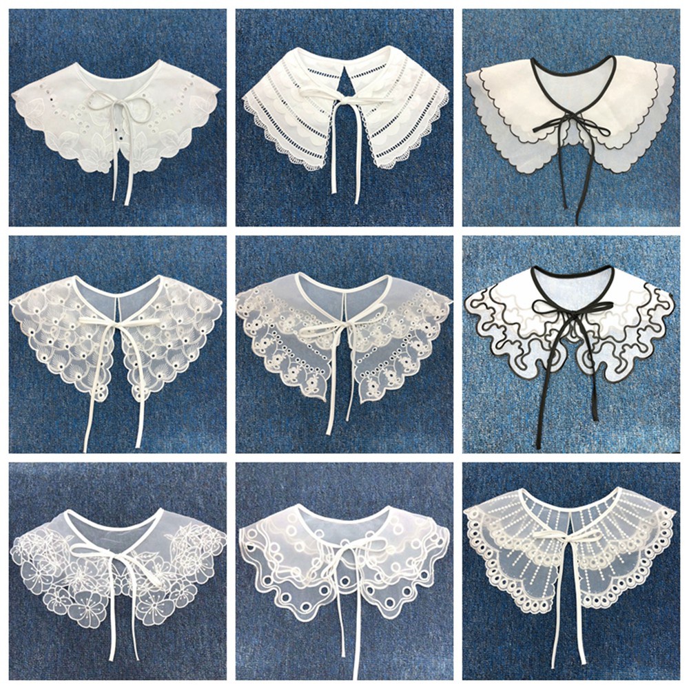 Cổ Áo Giả Vải Cotton Ren Có Thể Tháo Rời Trang Trí Trang Phục DIY Cho Nữ | BigBuy360 - bigbuy360.vn