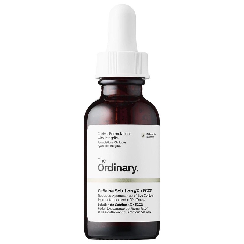 Serum giảm thâm quầng mắt, giảm nhăn mắt Caffein 5% + EGCG The ordinary (bill giấy)