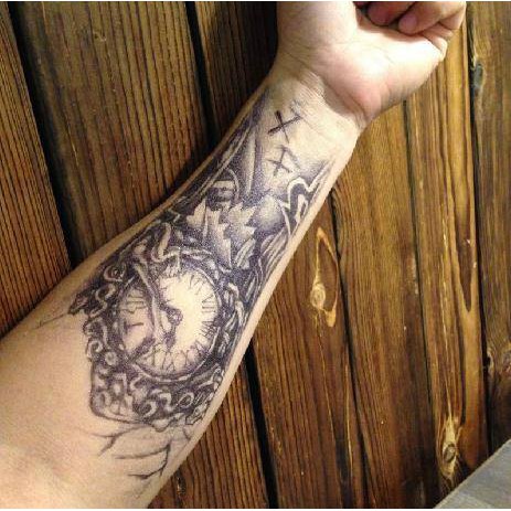 [ SIÊU GIẢM GIÁ TATTOO NAM ] Hình xăm dán tatoo đồng hồ quỷ - miếng dán hình xăm đẹp dành cho nam