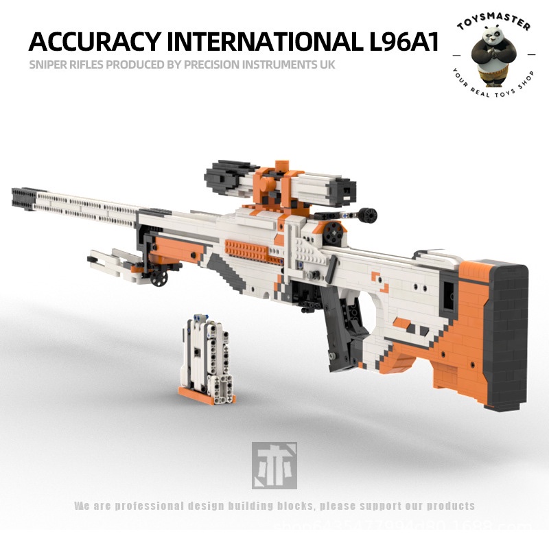 Đồ Chơi Lắp Ráp Mô Hình Sniper AWP Asiimov PUBG CS:GO Với 2000+ PCS,Phiên Bản Kevin183.Đồ Chơi Thông Minh Cho Bé