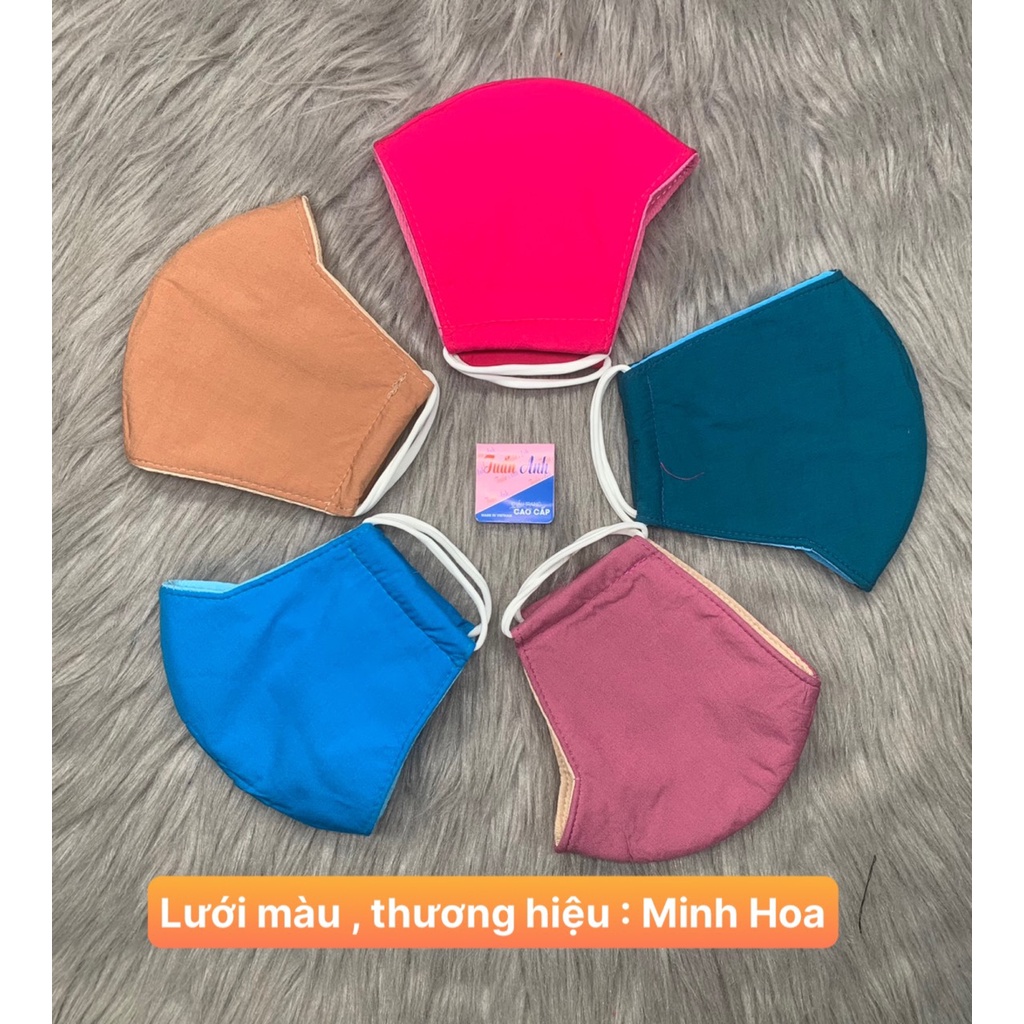 [HCM] 5 Khẩu trang vải ton màu  , 3 lớp thượng hiệu : TUẤN ANH giao 5 màu ngẫu nhiên ảnh thật , bảo đảm giao đún