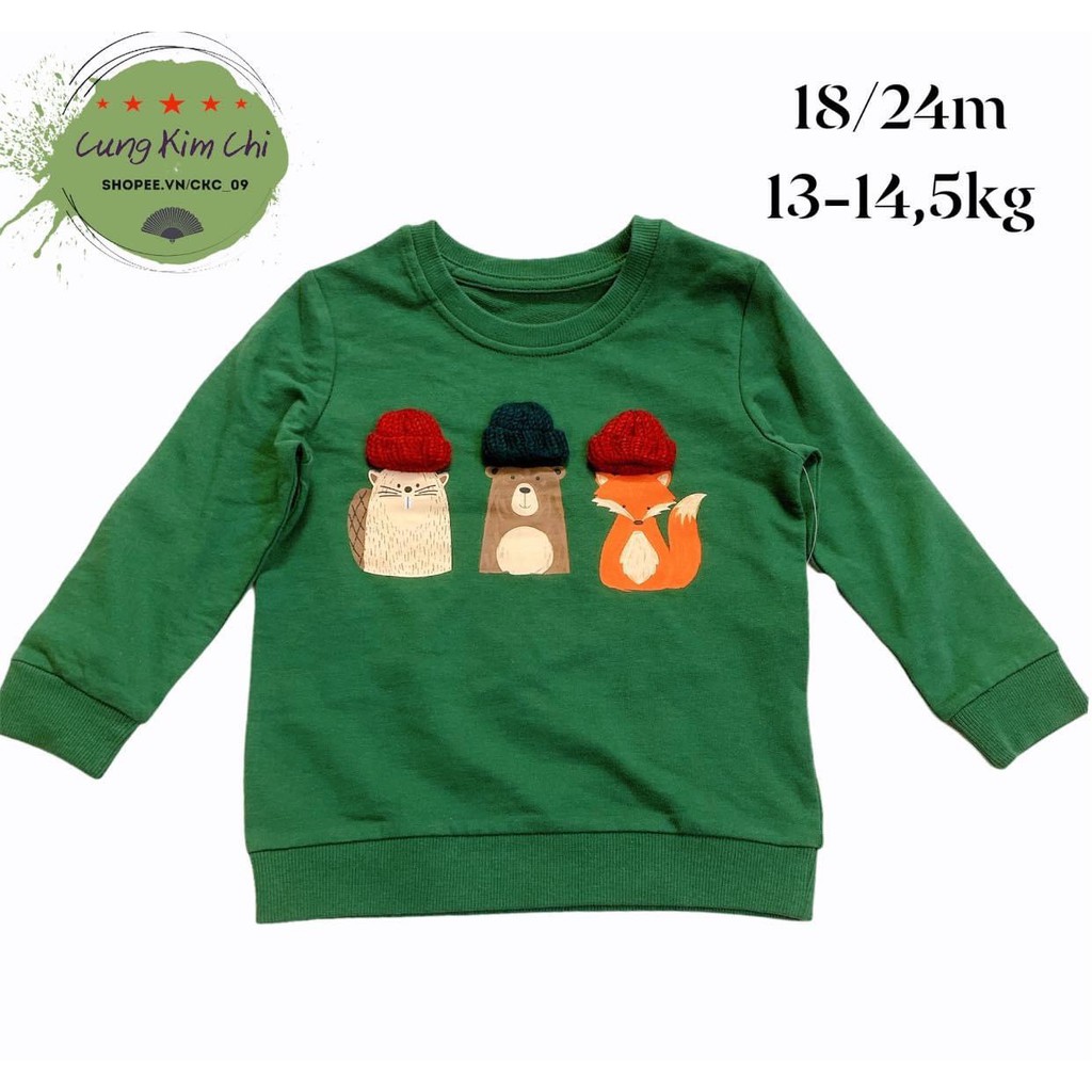 Áo nỉ Matalan uk bé trai size 18-24m