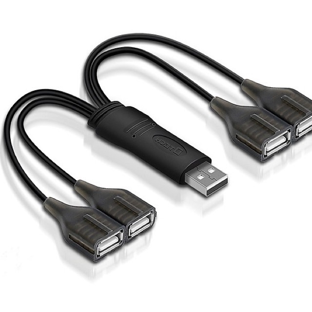 [SALE 10%] Bộ chia, Hub 4 cổng usb 2.0 DTech DT-3020