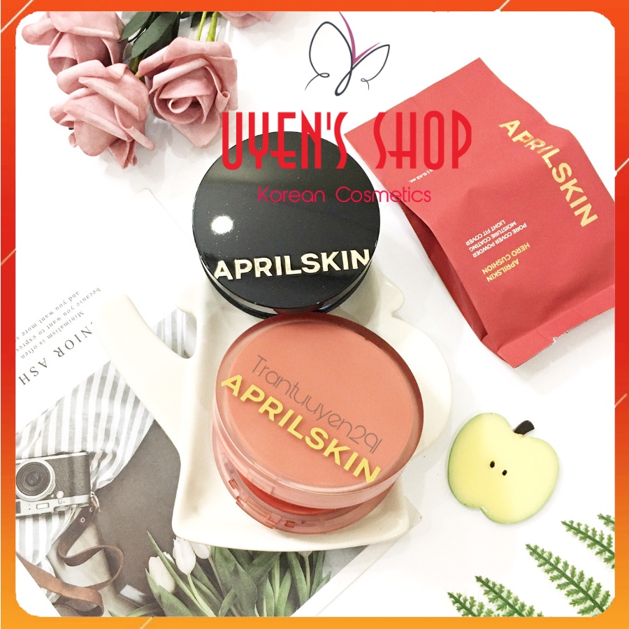 Phấn nước April Skin Magic Snow Cushion Galaxy 15gr / (Kèm lõi) Hero Cushion 12gr*2 / Ultra Slim Cushion 15gr