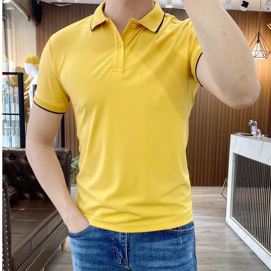Áo Polo Nam Vải Cá Sấu Chất Cotton Hàng Cao Cấp