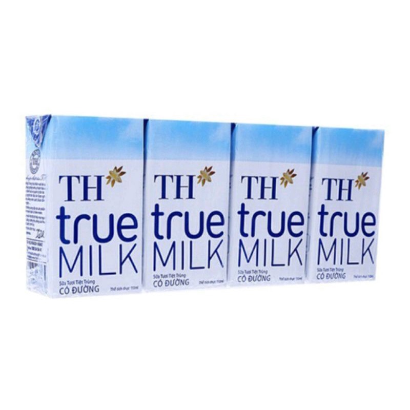 lốc 4 hộp sữa TH 110ml