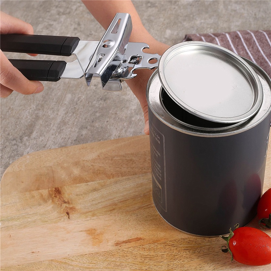 Dụng cụ khui nắp hộp bằng thép không gỉ - Đồ khui lon, khui hộp đa năng
