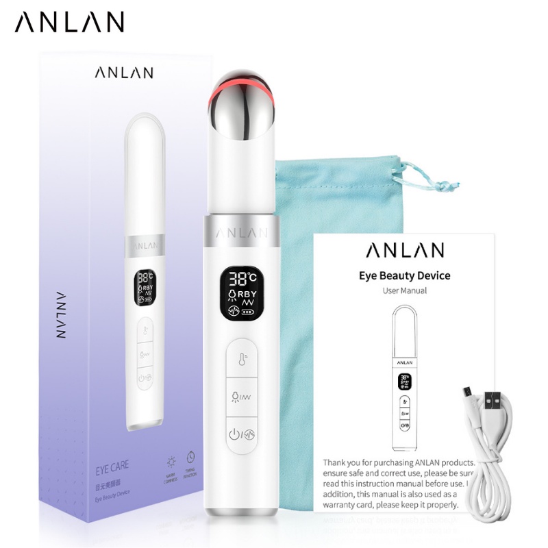 Máy massage mắt ANLAN ánh sáng sinh học EMS rung nâng cơ thư giãn chăm sóc da nâng cấp