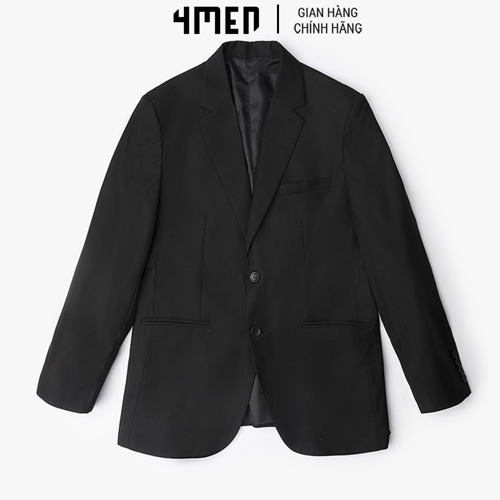 Áo Vest Nam Form Slimfit trơn 2 nút 4MEN AV036 tôn dáng, phong cách trẻ trung, thanh lịch, vải sợi tổng hợp bền đẹp