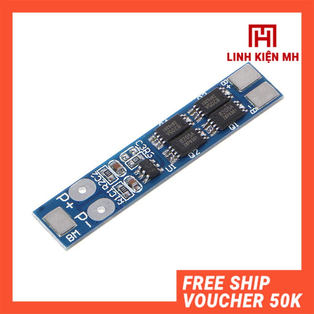 Mạch Sạc Và Bảo Vệ 2 Cell Pin 18650 8.4V 16A