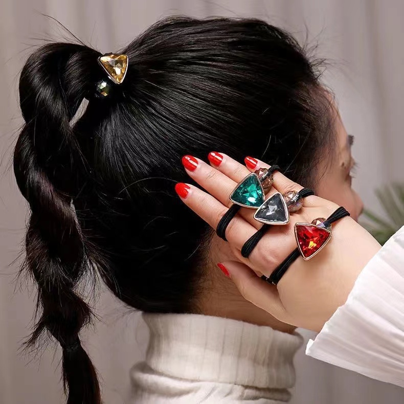 Dây Buộc Tóc Dây Cột Tóc Hàn Quốc Với Mặt Dây Chuyền Phụ Kiện Thời Trang Cho Nữ AB060