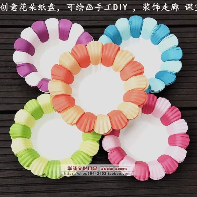 Đĩa hoa giấy trang trí