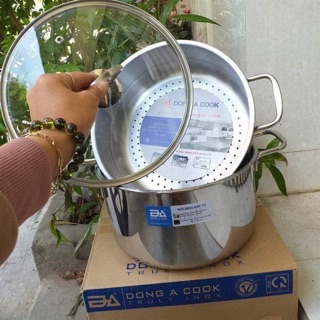 Bộ xửng hấp inox Đông Á 28cm