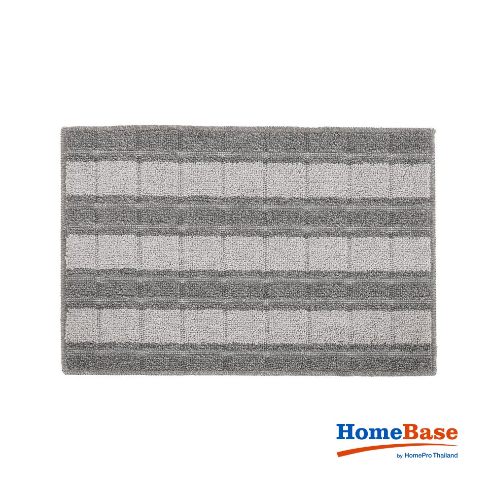 HomeBase HLS Thảm lót sàn thảm lau chân phòng tắm HLS 45x70cm màu Xám