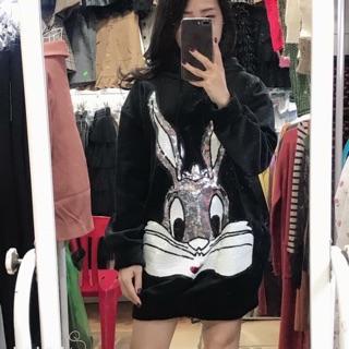 Váy nhung nỉ hoodie