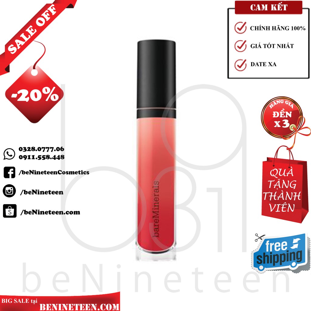 Son Môi bareMinerals Statement Matte Liquid Lipcolor VIP [BeNineteen]