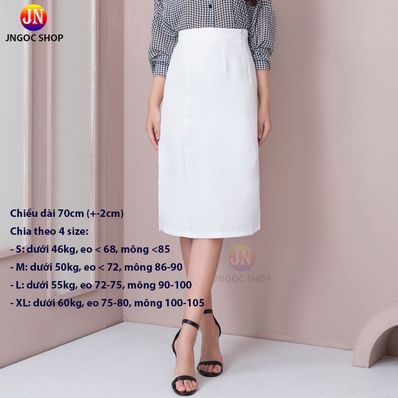 Chân váy dài Hàn Quốc xẻ tà trẻ trung, Chân váy chữ A dài Ulzzang lưng cao cá tính | BigBuy360 - bigbuy360.vn