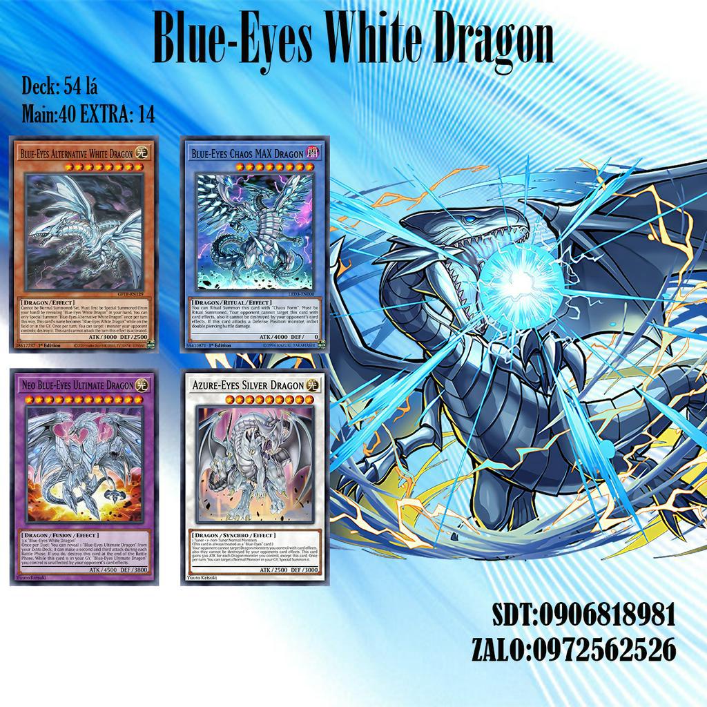 Bài YuGiOh - Bộ 54 lá bài Blue-Eyes White Dragon - Card Game VN Giá Rẻ
