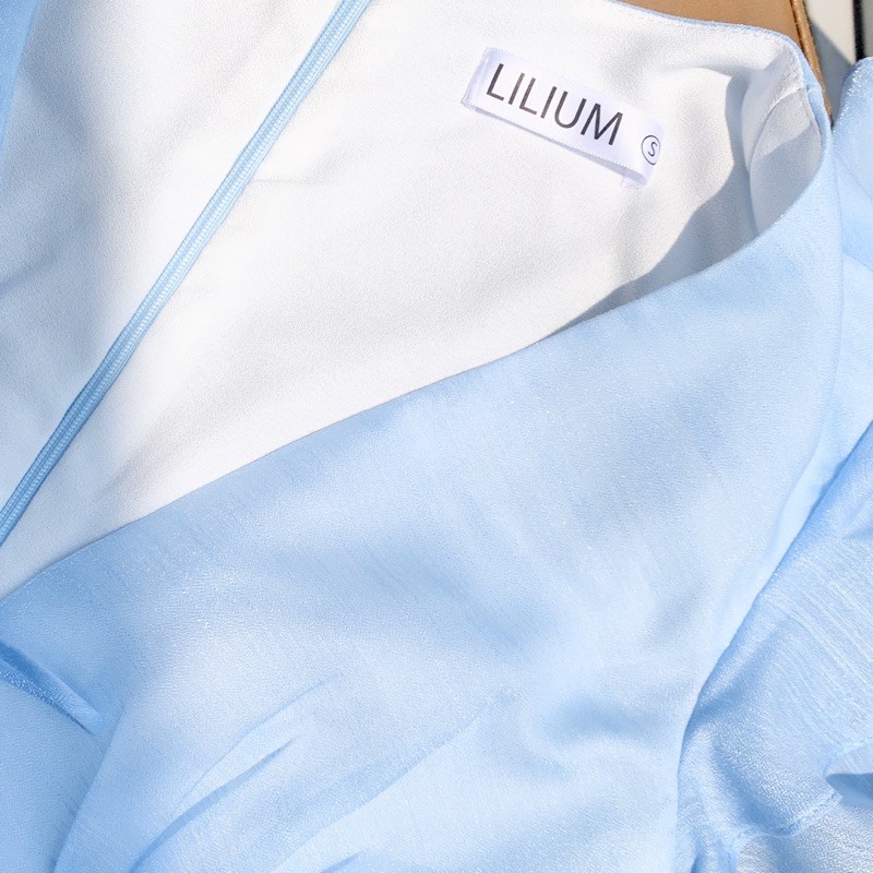 Đầm cột nơ ngực màu xanh blue ROSA | BigBuy360 - bigbuy360.vn