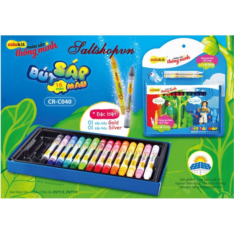 Sáp Màu Thiên Long CRC-40 16 Màu