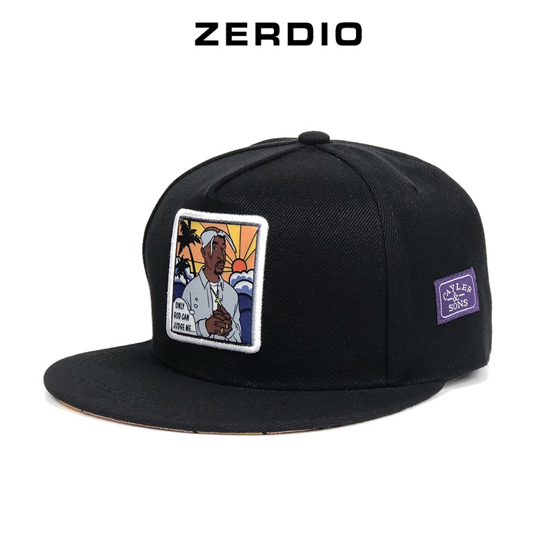 Nón Snapback, mũ hiphop nam nữ màu đen phong cách thời trang cá tính