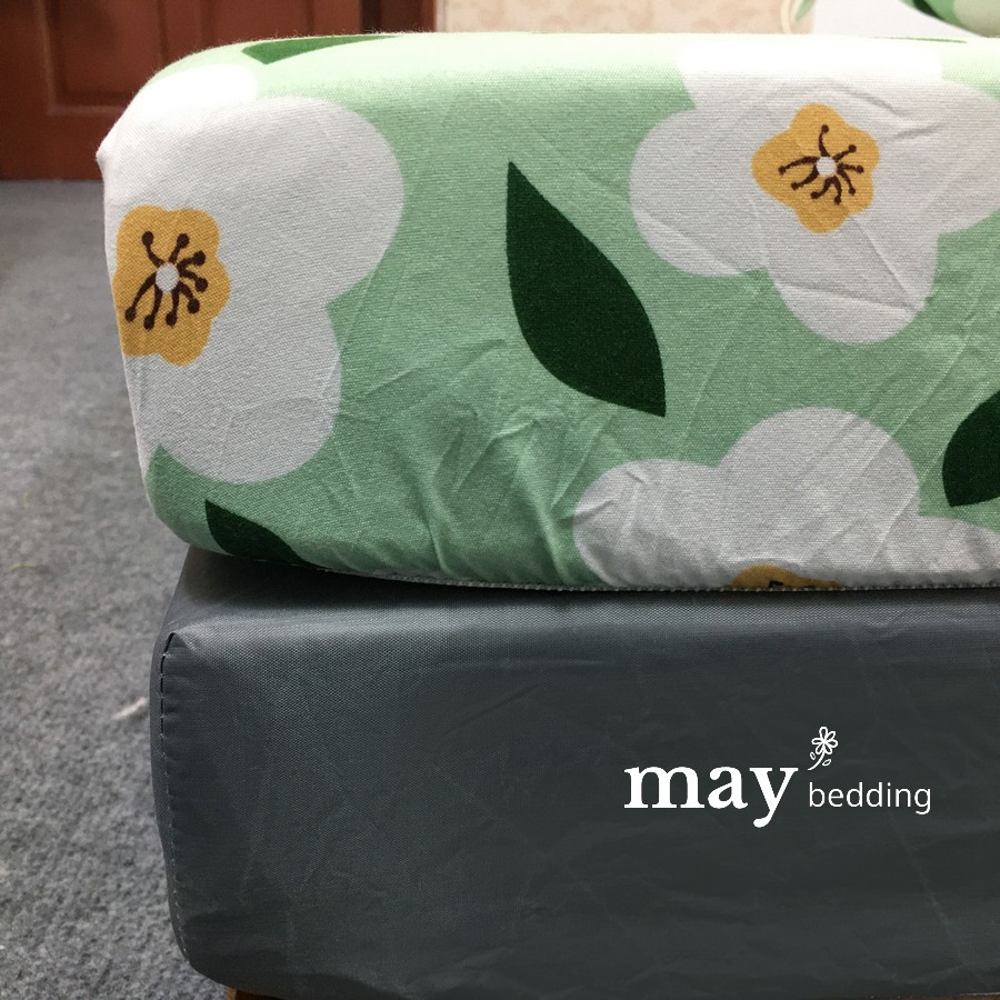 Ga giường họa tiết May Bedding m6x2m hoặc m8x2m poly cotton kèm 2 vỏ gối nằm | BigBuy360 - bigbuy360.vn