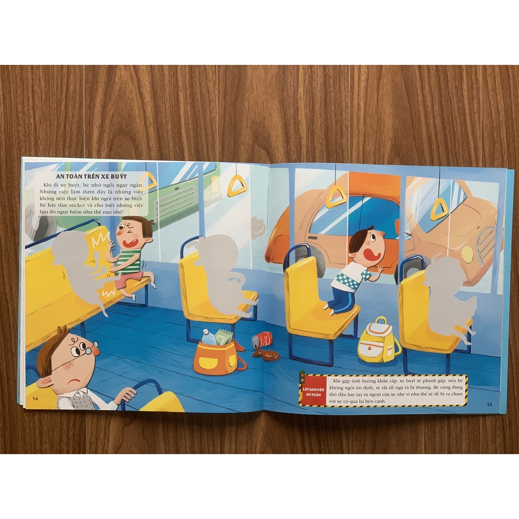 Sách - Sticker Kỹ năng an toàn cho bé - Dành cho trẻ 2-5 tuổi (Lẻ tùy chọn) gần 500 sticker