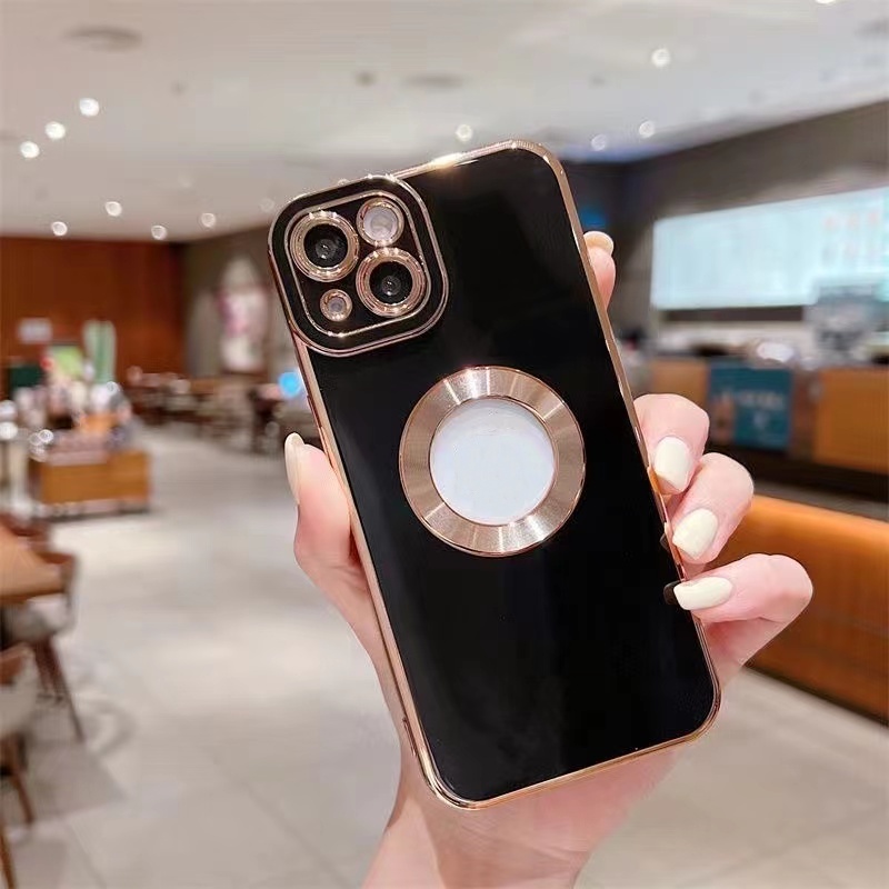 Ốp Điện Thoại iPhone 13 12 11 Pro max case ốp lưng điện thoại i phone 13 12 promax Silicon Trong Suốt In Logo Sang Trọng Cho iPhone 13 12 11 Pro Max XR XS X 7 8 Plus