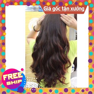 [FLASH SALE]  Tóc kẹp phím làm bằng tóc thật 100% miễn phí uốn nhuộm  [SALE 20%]