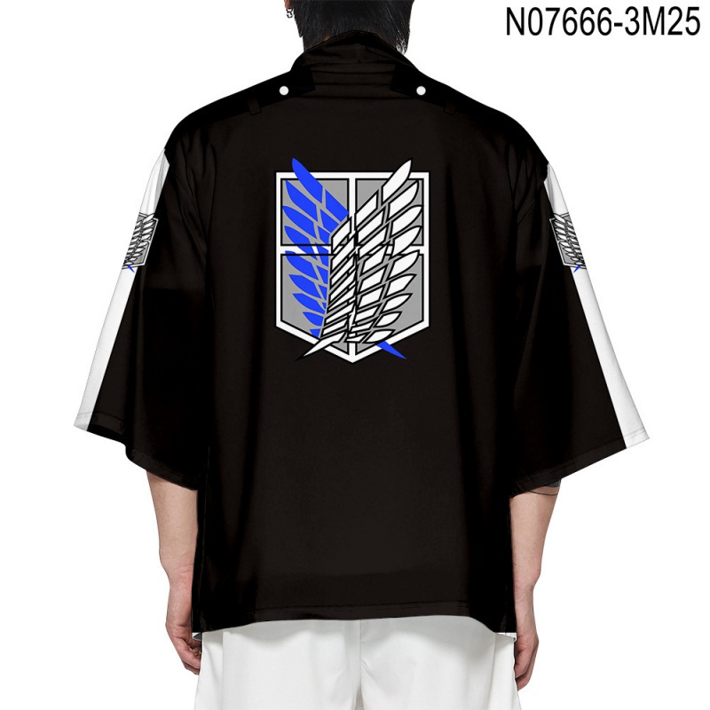 Áo Choàng Ngủ Kimono Levi Ackerman Eren Jaeger Mặc Ngủ Hóa Trang Haori