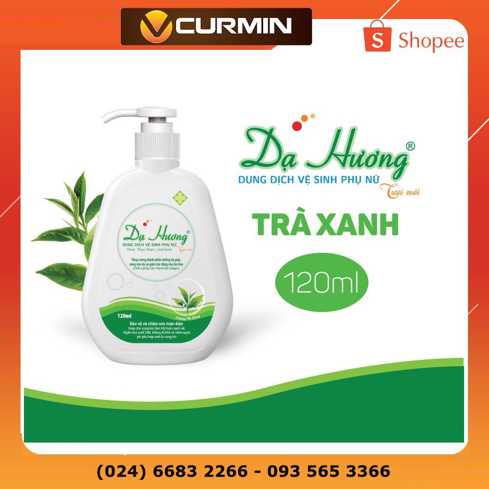 Dung dịch vệ sinh Dạ Hương Trà xanh 120ml