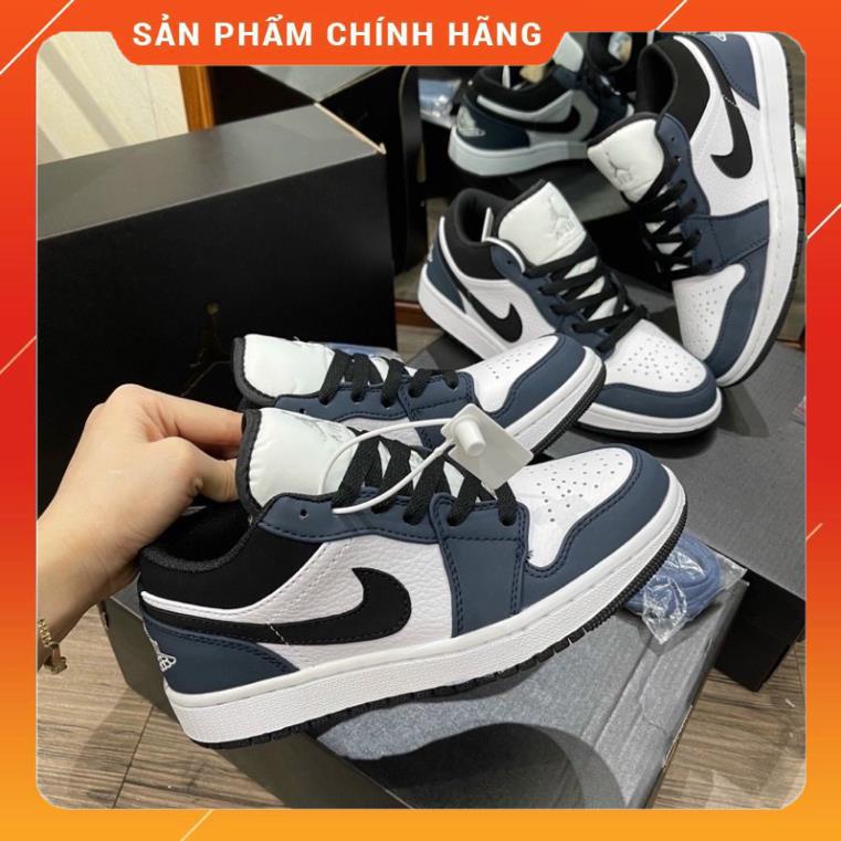 Giày 𝐉𝐨𝐫𝐝𝐚𝐧 1 low Xanh Navy, Giày JD1 low Xanh than Navy cổ thấp bản đẹp đầy đủ bill box | BigBuy360 - bigbuy360.vn
