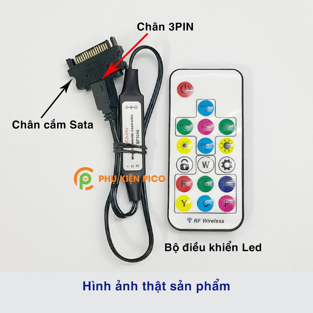 Bộ điều khiển LED ARGB 5v 3pin không dây (RGB Led Controller) - Chỉnh màu cho quạt Addressable RGB