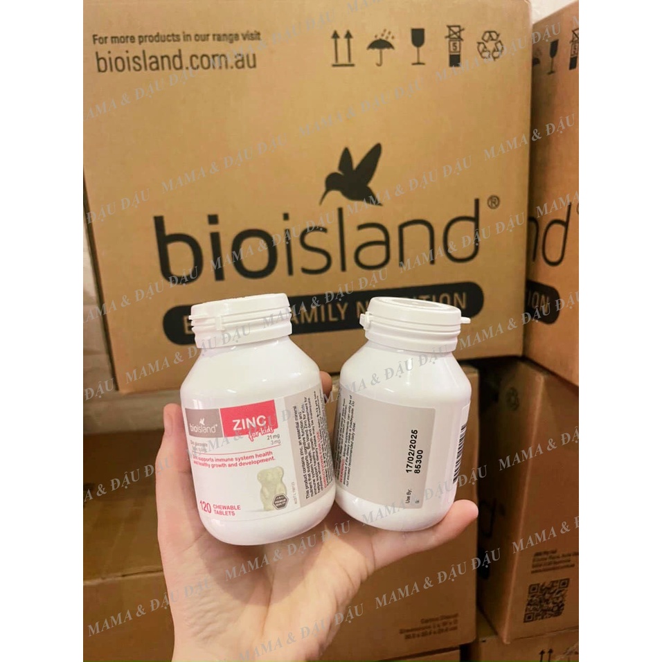 Kẹo Kẽm GẤU ZINC BIO ISLAND giúp bé khoẻ mạnh tăng đề kháng - hộp 120 viên