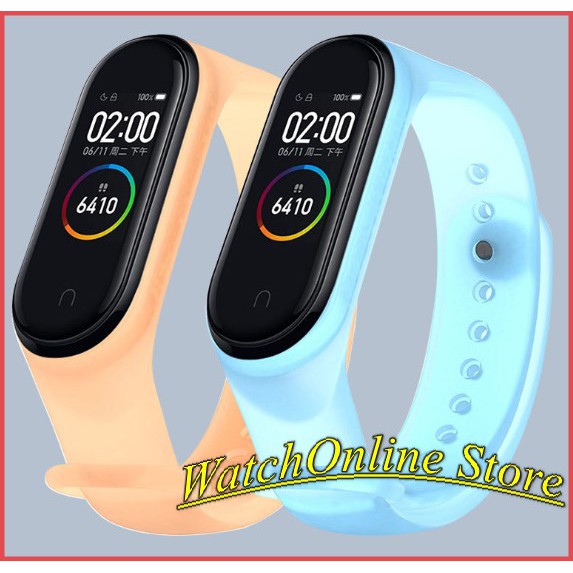 Dây đeo silicon trong suốt thay thế dành cho Xiaomi miband 3 miband 4