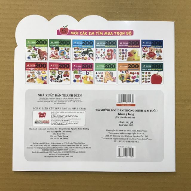 Sách: 200 Miếng Bóc Dán Thông Minh - Bé học Tiếng Anh (2-6 Tuổi) | BigBuy360 - bigbuy360.vn