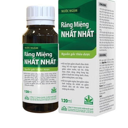 Nước ngậm Răng Miệng Nhất Nhất thơm miệng giảm đau nhức răng sưng lợi (120ml) - Đông Anh Pharmart