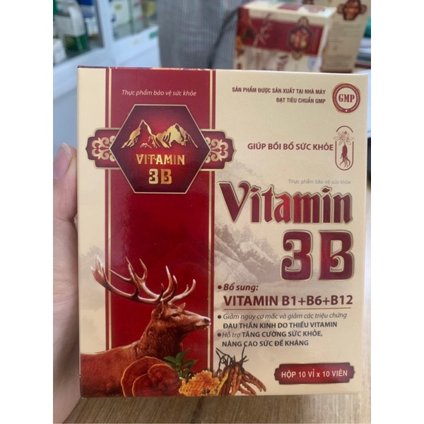 Vitamin 3B Plus – Hỗ trợ tăng cường sức khỏe, giúp hấp thu dinh dưỡng, kích thích ăn ngon (Hộp 100 viên)