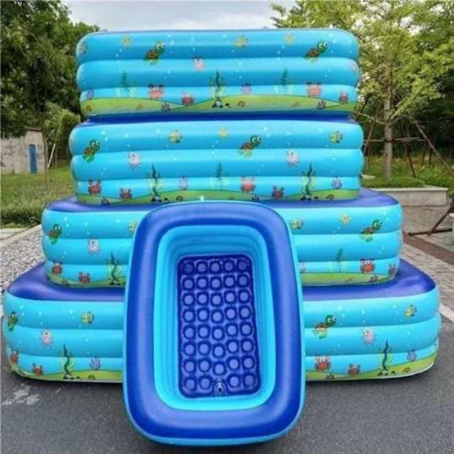 Bể phao bơi vuông 1m2 .